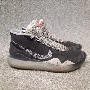 Nike Zoom KD 12 Gray Black Mens Size 8.5 Basketball Shoes Sneakers